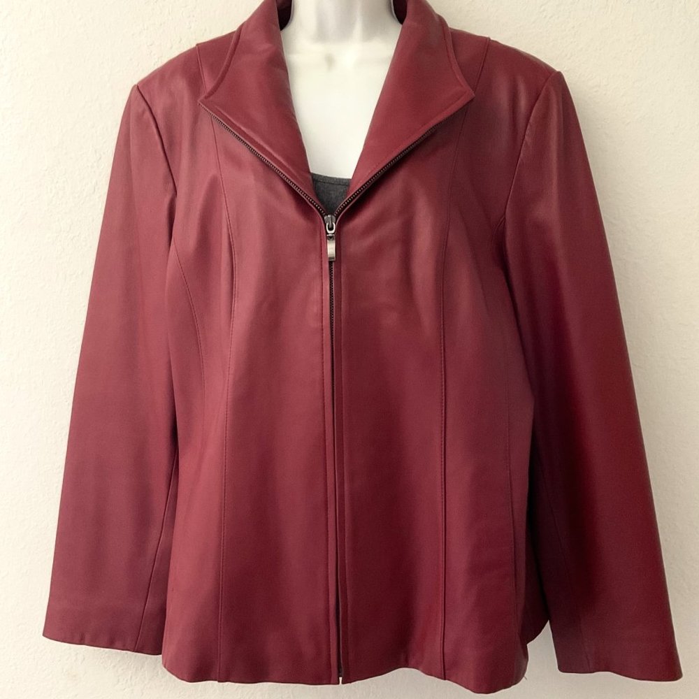 WORTHINGTON GENUINE LAMBSKIN LEATHER JACKET